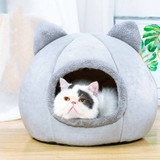 Cozy Plush Cat Cave