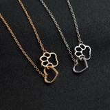 Heart and Paw Necklace