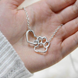 Heart and Paw Necklace