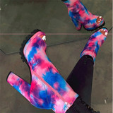Peep Toe Ankle Boots