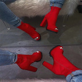 Peep Toe Ankle Boots