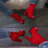 Peep Toe Ankle Boots