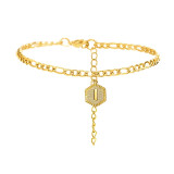 Initial Ankle Bracelet