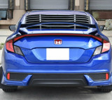 2016-2019 Honda Civic Coupe Rear Window Louvers Sun Rain Guards