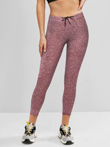 Drawstring Heather Skinny Leggings
