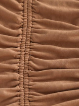 Cinched Ribbed Bodycon Dress