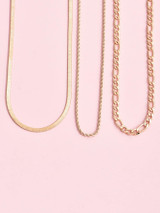 3pcs Metal Chain Necklace