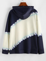 Dip Dye Kangaroo Pocket Drawstring Hoodie Dip Dye Kangaroo Pocket Drawstring Hoodie