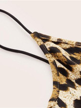 Leopard Print Bodycon Midi Dress