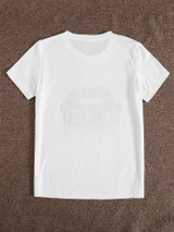 Leopard Lip Print Short Sleeve Tee