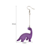 Purple Dinosaur Earrings Purple Dinosaur Earrings