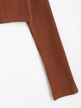 Ribbed Crop Slim Baby Tee