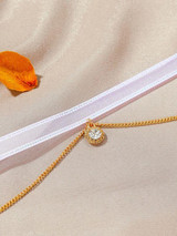 Rhinestone Charm Layered Necklace Rhinestone Charm Layered Necklace