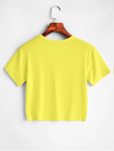 Plain Cropped Tee