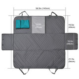 Dog Car Seat Cover Mesh Waterproof Pet Carrier Car Rear Back Seat Mat