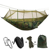 1-2 Person Outdoor Mosquito Net Parachute Hammock for Camping