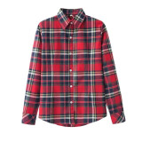 Plus Size Blouses Women Plaid Shirt Checks Flannel Shirts
