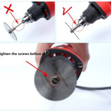 7pcs Mini HSS Circular Saw Blade Rotary Tool For Dremel Metal Cutter Power Tool