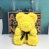 40CM Yellow Rose Bear