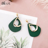 Vintage Acrylic Statement Drop Earrings for Women Fashion Jewelry