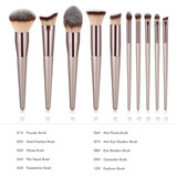 Luxury Champagne Makeup Brushes Set Cosmetics Beauty Tools