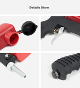 90psi Portable Gravity Sandblasting Gun Pneumatic Small Sand Blasting Machine Adjustable