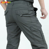 Quick Dry Casual Pants Summer Army Military Style Trousers Men's Tactical Cargo Pants