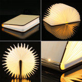 USB Rechargeable Wooden Folding LED Book Light