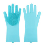 1 Pair Magic Silicone Rubbe Dish Washing Gloves