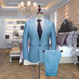 Suit + Vest + Pants 3 Pieces Sets Slim Suits Men's Business Suit