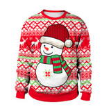Unisex Ugly Christmas Sweater Vacation Santa Elf Pullover Funny Sweaters