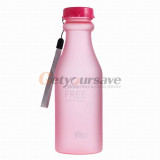 Candy Colors Unbreakable Frosted Leak-proof Plastic kettle 550mL BPA Free Portable Water Bottle