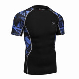 3D Printed T-shirts Men Compression Shirt Men's MMA T Shirt Short Sleeve Quick Dry