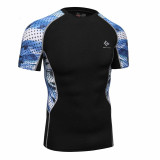 3D Printed T-shirts Men Compression Shirt Men's MMA T Shirt Short Sleeve Quick Dry