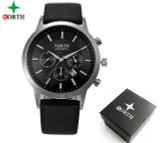 Mens Watches NORTH Brand Luxury Casual Military Quartz Sports Wristwatch Leather Strap