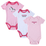 BABY BODYSUITS 3PCS 100%Cotton Infant Body Short Sleeve Clothing Similar Jumpsuit Printed Baby Boy Girl Bodysuits