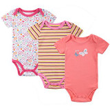 BABY BODYSUITS 3PCS 100%Cotton Infant Body Short Sleeve Clothing Similar Jumpsuit Printed Baby Boy Girl Bodysuits