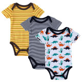 BABY BODYSUITS 3PCS 100%Cotton Infant Body Short Sleeve Clothing Similar Jumpsuit Printed Baby Boy Girl Bodysuits