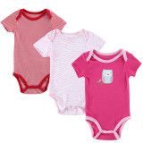 BABY BODYSUITS 3PCS 100%Cotton Infant Body Short Sleeve Clothing Similar Jumpsuit Printed Baby Boy Girl Bodysuits