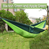 Best Portable Nylon Single Person Hammock Parachute Parachute Fabric Hammock For Travel Hiking Backpacking Camping Hammock 17 Colors