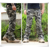 Airborne Jeans Casual Plus Size Cotton Breathable Multi Pocket Cargo Pants