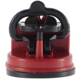 Free Shipping- 1pc Red Knife Sharpener Scissors Grinder Secure Suction Chef Pad Kitchen Sharpening Tool Plastic Sharpener for Knives