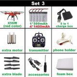SYMA X5SW X5SW-1 FPV Drone X5C Upgrade WiFi Camera Real Time Video RC Quadcopter 2.4G 6-Axis Quadrocopter With 5 Battery