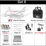 X5C RC Drone with 720P HD Camera Remote Control Quadcopter Helicopter 2.4G 6-Axis Profissional Dron / X5 Drones without camera