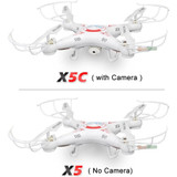 X5C RC Drone with 720P HD Camera Remote Control Quadcopter Helicopter 2.4G 6-Axis Profissional Dron / X5 Drones without camera