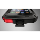 Luxury doom armor Dirt Shock Waterproof 4proof Metal Aluminum cell phone case For iphone 4 4s 5 5c 5s SE 6 Plus + Tempered glass