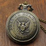 New Silver Tone Fullmetal Alchemist Pocket Watch Cosplay Edward Elric with Chain Anime Boys Gift Wholesale P423
