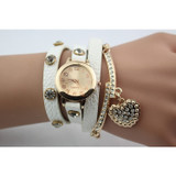 Hot Sale Fashion Luxury Heart Pendant Women Watches Women Bracelet Watch Women Wristwatches Relogio Feminino Montre Femme Reloj