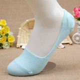 Free Shipping 20pcs=10 pairs/lot  Bamboo Fiber cotton Anti-Slip female ankle socks Summer invisible boat socks women anti slip