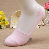 Free Shipping 20pcs=10 pairs/lot  Bamboo Fiber cotton Anti-Slip female ankle socks Summer invisible boat socks women anti slip